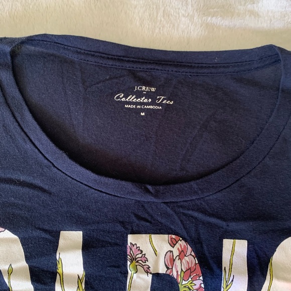 J. Crew Floral 'PARIS' Graphic Print Tshirt - Picture 5 of 7